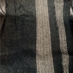 Zara Black and Gray Men's Scarf